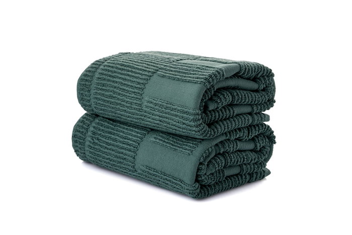 Mijolnir Set de alfombrillas de baño Verde Oscuro (2 piezas)